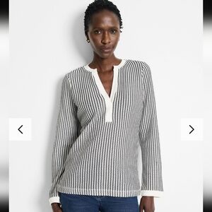 Nic+Zoe Zig Zag Split Neck Top 2️⃣